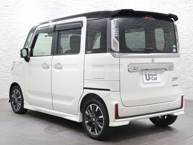 スペーシアカスタム ハイブリッドＸＳターボ　社外ナビ　マルチビューカメラ　両側パワースライドドア　パーキングセンサー　踏み間違い防止　車線逸脱警報　横滑り防止　シートヒーター　ＥＴＣ　ＬＥＤライト　フォグ　両自動ドア　前後誤発進抑制機能　ＡＣ（27枚目）