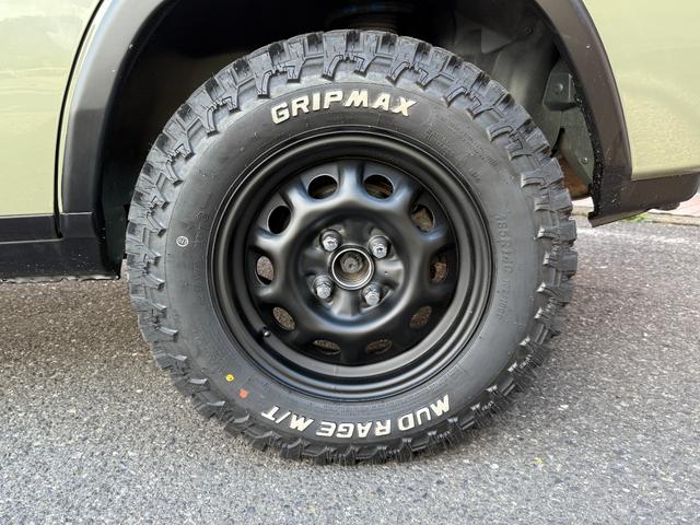 ラシーン タイプＡ　４ＷＤ／シーダーグリーン全塗装済／新品グリップマックス　マッドレイジＭＴタイヤ／ＥＴＣ／キーレスキー／ルーフレール／ＣＤ／背面タイヤ／パワーウインドウ／パワステ（56枚目）
