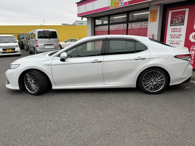 カムリ G プレミアプラチナ保証1年付/メーカーナビ/フルセグTV/バックカメラ/衝突軽減ブレーキ/新品ワーウィッククライヴァー19インチアルミ/新品ラルグス車高調/ETC2.0/スマートキー2個/整備記録簿2枚(13枚目)