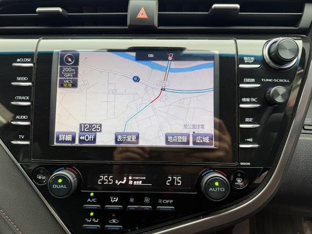 カムリ G プレミアプラチナ保証1年付/メーカーナビ/フルセグTV/バックカメラ/衝突軽減ブレーキ/新品ワーウィッククライヴァー19インチアルミ/新品ラルグス車高調/ETC2.0/スマートキー2個/整備記録簿2枚(23枚目)