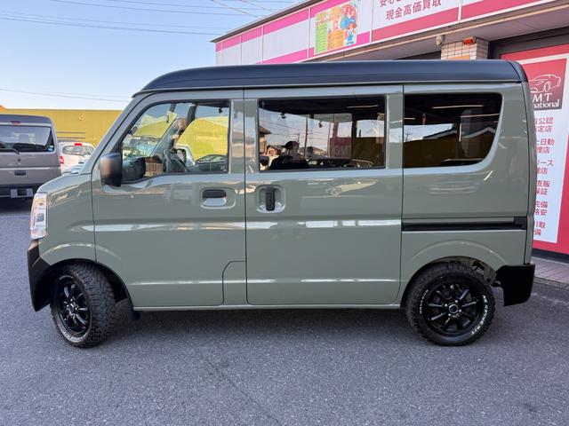 エブリイ ジョインターボ　４ＷＤ／シーダーグリーン全塗装済／プレミアプラチナ保証１年付／衝突軽減ブレーキ／ＥＴＣ／コーナーセンサー／キーレスキー／新品ザック　１４インチアルミ／新品ナンカンＭＴタイヤ（13枚目）