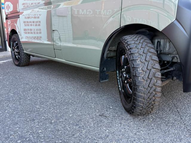 エブリイ ジョインターボ　４ＷＤ／シーダーグリーン全塗装済／プレミアプラチナ保証１年付／衝突軽減ブレーキ／ＥＴＣ／コーナーセンサー／キーレスキー／新品ザック　１４インチアルミ／新品ナンカンＭＴタイヤ（14枚目）