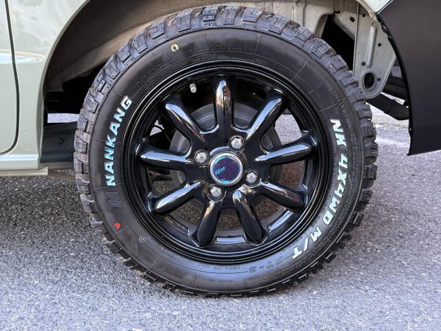 エブリイ ジョインターボ　４ＷＤ／シーダーグリーン全塗装済／プレミアプラチナ保証１年付／衝突軽減ブレーキ／ＥＴＣ／コーナーセンサー／キーレスキー／新品ザック　１４インチアルミ／新品ナンカンＭＴタイヤ（56枚目）