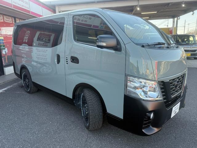 NV350キャラバンバン ロングプレミアムGX アーバンカーキ全塗装済/プレミアプラチナ保証1年付/純正ナビ/フルセグTV/バックカメラ/全方位カメラ/衝突軽減/新品M28バレット 16インチアルミ/新品オープンカントリーRTタイヤ/スマートキー(4枚目)