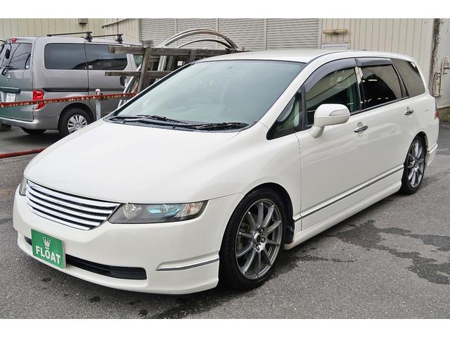 オデッセイ Ｍ　後期型　社外１８ＡＷ　ローダウン　エアロ　社外ＨＤＤナビ　ＴＶ　ＤＶＤ　Ｂモニ　ＥＴＣ　キーレス　ＨＩＤ　黒革調Ｓカバー　ウインカーミラー　Ｄバイザー　メッキグリル　メッキピラー　走行５．９万Ｋｍ（29枚目）