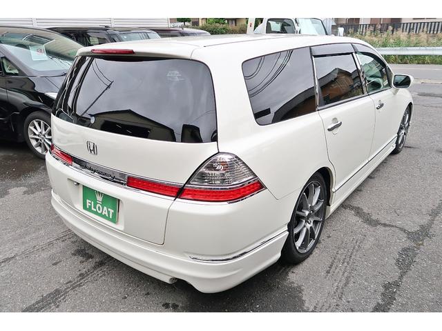 オデッセイ Ｍ　後期型　社外１８ＡＷ　ローダウン　エアロ　社外ＨＤＤナビ　ＴＶ　ＤＶＤ　Ｂモニ　ＥＴＣ　キーレス　ＨＩＤ　黒革調Ｓカバー　ウインカーミラー　Ｄバイザー　メッキグリル　メッキピラー　走行５．９万Ｋｍ（30枚目）