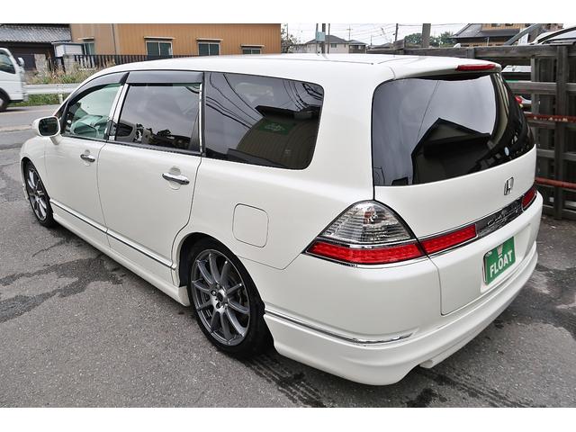 オデッセイ Ｍ　後期型　社外１８ＡＷ　ローダウン　エアロ　社外ＨＤＤナビ　ＴＶ　ＤＶＤ　Ｂモニ　ＥＴＣ　キーレス　ＨＩＤ　黒革調Ｓカバー　ウインカーミラー　Ｄバイザー　メッキグリル　メッキピラー　走行５．９万Ｋｍ（32枚目）