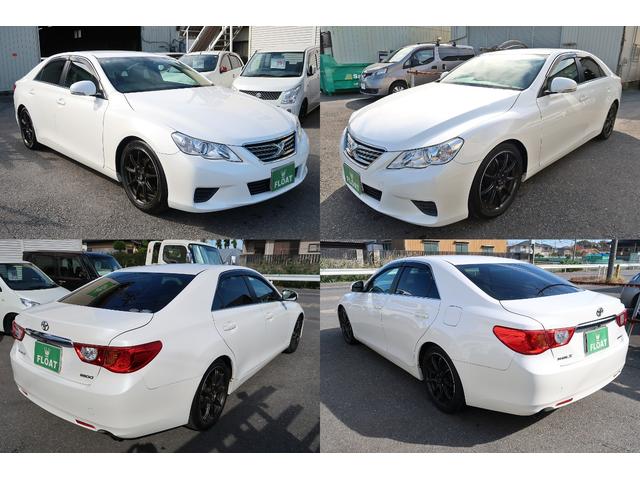 マークＸ ２５０Ｇ　Ｆパッケージ　ストラーダナビ　地デジ　ブルートゥース　ＵＳＢ　Ｂカメラ　ＥＴＣ　社外１８ＡＷ　ローダウン　ＬＥＤライト　ウッドコンビＨ　ウインカーミラー　Ｄバイザー　ＭＴモード付６速ＡＴ　禁煙車　車検Ｒ８．１０（3枚目）