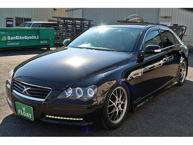 マークＸ ２５０Ｇ　Ｌパッケージ　後期型　ブラック全塗装　社外１７ＡＷ　車高調　社外エアロ　ＬＥＤリング付カスタムＨライト　純正ＨＤＤナビ　スマートキー　Ｂカメラ　サブウーファー　ツイーター　ＥＴＣ　ＨＩＤ　フォグ　ウインカーミラー（36枚目）