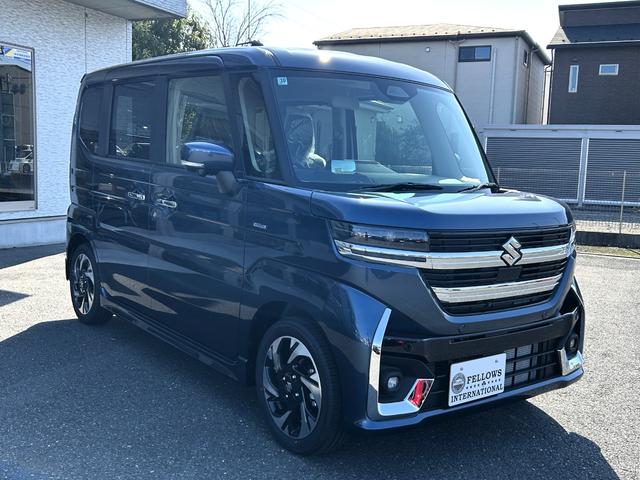 スペーシアカスタム ハイブリッドＸＳターボ　メーカー９インチナビ　全方位モニター　ＥＴＣ　新車保証　ＡｐｐｌｅＣａｒＰｌａｙ／ＡｎｄｒｏｉｄＡｕｔｏ対応　両側パワースライド　前席シートヒーター　ステアリングヒーター（9枚目）