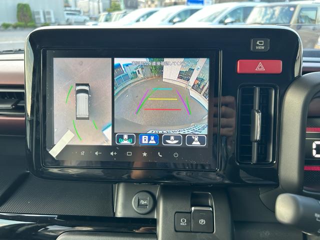 スペーシアカスタム ハイブリッドＸＳターボ　スズキコネクト対応９インチナビ　全方位モニター　ＥＴＣ　新車保証　ＡｐｐｌｅＣａｒＰｌａｙ／ＡｎｄｒｏｉｄＡｕｔｏ対応　両側パワースライド　前席シートヒーター　ステアリングヒーター（2枚目）