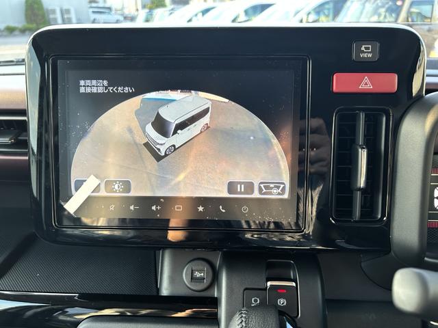 スペーシアカスタム ハイブリッドＸＳターボ　スズキコネクト対応９インチナビ　全方位モニター　ＥＴＣ　新車保証　ＡｐｐｌｅＣａｒＰｌａｙ／ＡｎｄｒｏｉｄＡｕｔｏ対応　両側パワースライド　前席シートヒーター　ステアリングヒーター（6枚目）