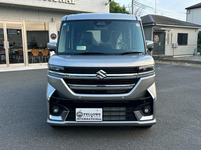 スペーシアカスタム ハイブリッドＸＳターボ　スズキコネクト対応９インチナビ　全方位モニター　ＥＴＣ　新車保証　ＡｐｐｌｅＣａｒＰｌａｙ／ＡｎｄｒｏｉｄＡｕｔｏ対応　両側パワースライド　前席シートヒーター　ステアリングヒーター（8枚目）
