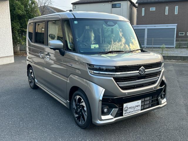 スペーシアカスタム ハイブリッドＸＳターボ　スズキコネクト対応９インチナビ　全方位モニター　ＥＴＣ　新車保証　ＡｐｐｌｅＣａｒＰｌａｙ／ＡｎｄｒｏｉｄＡｕｔｏ対応　両側パワースライド　前席シートヒーター　ステアリングヒーター（10枚目）