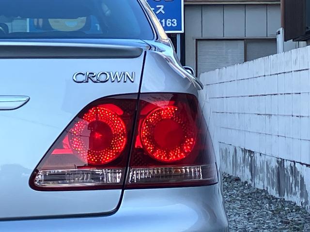 クラウン アスリート 黒本革シート HDDナビ バックモニター CD MD MSV ドラレコ スマートキー ETC クルーズコントロール HID フォグ 18インチAW MTモード付6速AT TRC AVS 後期型(46枚目)