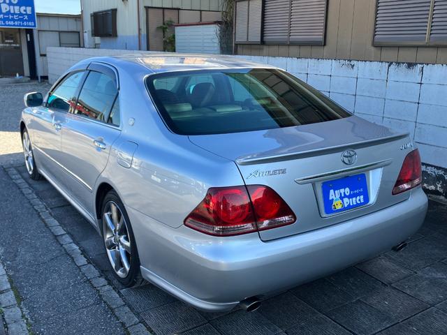 クラウン アスリート 黒本革シート HDDナビ バックモニター CD MD MSV ドラレコ スマートキー ETC クルーズコントロール HID フォグ 18インチAW MTモード付6速AT TRC AVS 後期型(51枚目)
