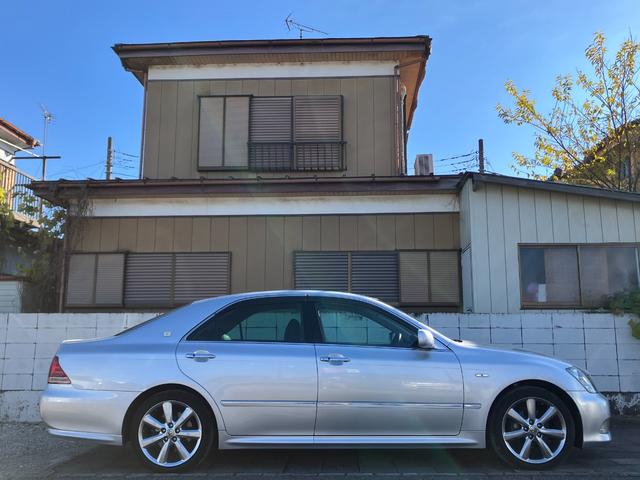 クラウン アスリート 黒本革シート HDDナビ バックモニター CD MD MSV ドラレコ スマートキー ETC クルーズコントロール HID フォグ 18インチAW MTモード付6速AT TRC AVS 後期型(53枚目)