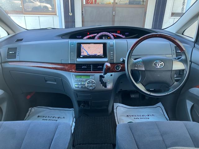 エスティマ 2.4アエラス Gエディション 後席フリップダウンモニター Pioneerナビ バックモニター Bluetooth CD/SD DVD再生 スマートキー ETC クルコン 両側パワースライドドア HIDライト フォグ 純正17AW(6枚目)