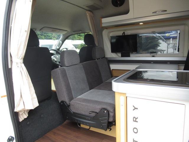 ハイエースバン 　トイファクトリー　バーデン　キャンピング車　シンク　４０Ｌ冷蔵庫　サブバッテリー　走行充電　コンバーター外部充電　外部電源　５００Ｗインバーター　１３Ｌ給排水タンク　リアヒーターリアクーラー　パワスラ（72枚目）