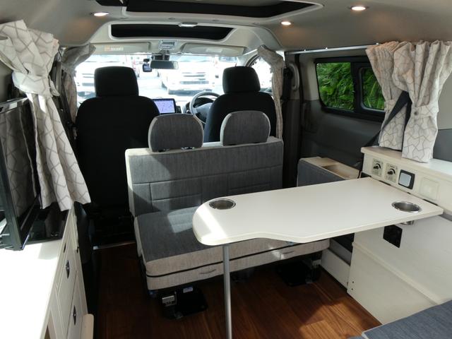 NV200バネットワゴン 東和モータース ツェルトNV キャンピングカー 5ナンバー シングルサブバッテリー 400Wインバーター CTEK走行充電 テレビ ボトロニック残量計 ポップアップルーフ 4人乗車4人就寝 1600cc ETC2.0 メモリーナビ(3枚目)