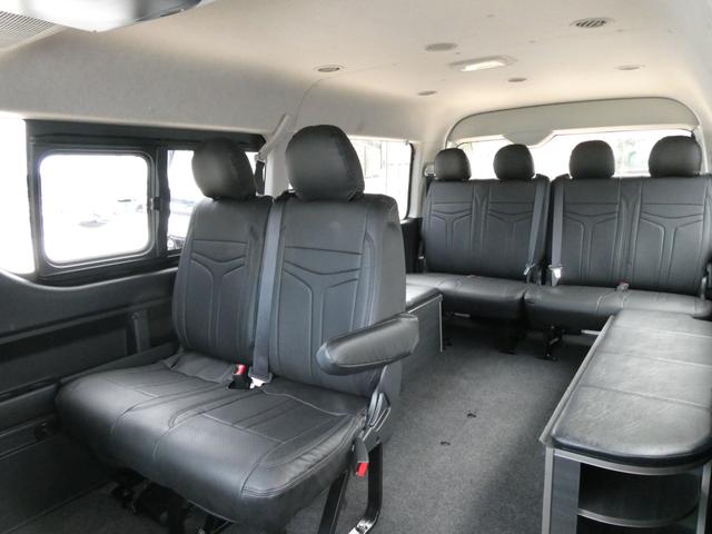 ハイエースワゴン ダイレクトカーズ ベッドキット キャンピングカー 3ナンバー ワイドミドル GL ベッドキット 2WD ガソリン 社外15インチアルミ SDナビ レンタアップ 2700cc 8人乗 リアクーラー リアヒーター キーレス LEDライト(2枚目)