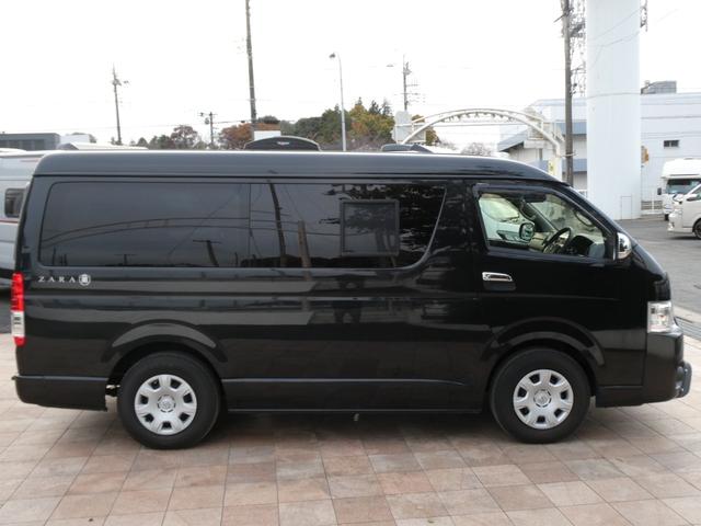 ハイエースワゴン トイファクトリー　ザラ　キャンピングカー　３ナンバー　ツインサブバッテリー　外部充電　マックスファン　エバスＦＦヒーター　フリップダウンモニター　前後コーナーセンサー　社外ショック　１０人乗車３人就寝　ガソリン２ＷＤ（39枚目）