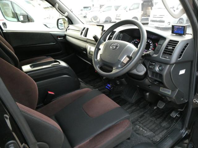 ハイエースワゴン トイファクトリー　ザラ　キャンピングカー　３ナンバー　ツインサブバッテリー　外部充電　マックスファン　エバスＦＦヒーター　フリップダウンモニター　前後コーナーセンサー　社外ショック　１０人乗車３人就寝　ガソリン２ＷＤ（46枚目）