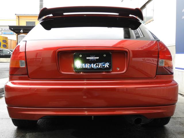 タイプR 車高調 レカロ HDDナビ ETC 社外ヘッドライト HID タイミングベルト交換済 コダワリの前期型EK9 規制前マフラーが装着できるのは前期だけ(10枚目)