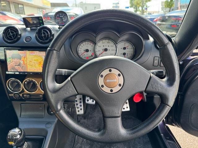 コペン アルティメットエディションＩＩ　ＦＵＪＩＴＳＵＢＯマフラー　ＨＫＳエアクリーナー　Ｄ－ＳＰＯＲＴＥＣＵ　ＳＨＯＷＡサス　純正ＭＯＭＯステアリング　ＭＯＭＯシフトノブ　ＢＢＳ１５インチＡＷ　シートヒーター　Ｐｉｖｏｔブースト計　ＥＴＣ（23枚目）