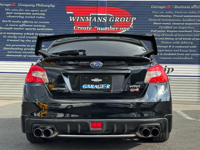 WRX S4 2.0GTアイサイト 2.0L 水平対向4気筒エンジン 純正リアウイング 電動シート Weds sport18インチAW 社外マフラー(6枚目)