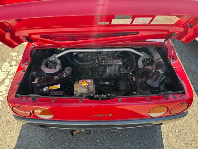 ＡＺ－１ ベースグレード　社外マフラー　ＷＯＲＫ製　ＶＳ１５ＡＷ　ＮＡＶＩＣ製車高調　純正リアウイングＡＵＴＯ　ＧＡＵＧＥ製　追加メーター　スズキスポーツＬＳＤ　水冷直列３気筒ＤＯＨＣ１２バルブＩＣターボ（4枚目）