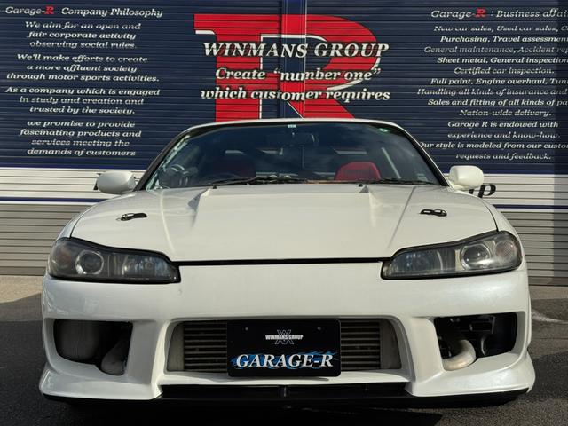 シルビア スペックＲ　柿本改マフラー　ＡＤＶＡＮ１７インチＡＷ　社外車高調　Ａｕｔｏ　Ｇａｕｇｅ　追加メーター　ＢＬＩＴＺ　追加メーター・ブーストコントローラー　ｍｏｍｏ製ステアリング　ＢＲＩＤＥシート　ＨＫＳエアクリ（8枚目）