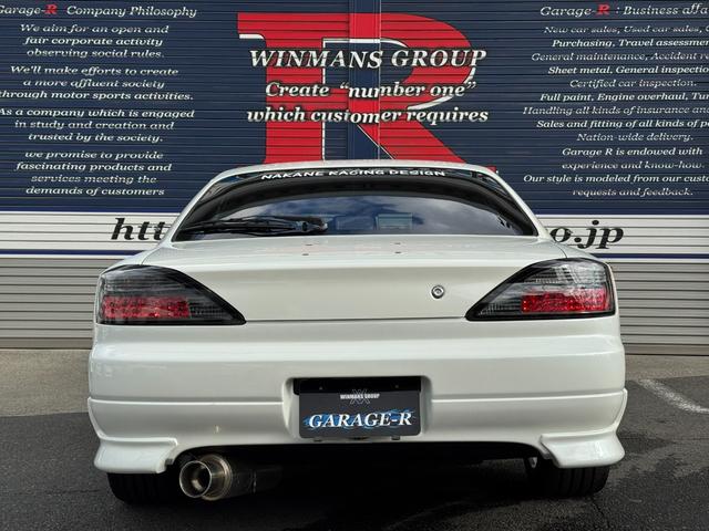 シルビア スペックＲ　柿本改マフラー　ＡＤＶＡＮ１７インチＡＷ　社外車高調　Ａｕｔｏ　Ｇａｕｇｅ　追加メーター　ＢＬＩＴＺ　追加メーター・ブーストコントローラー　ｍｏｍｏ製ステアリング　ＢＲＩＤＥシート　ＨＫＳエアクリ（9枚目）