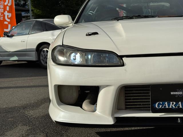 シルビア スペックＲ　柿本改マフラー　ＡＤＶＡＮ１７インチＡＷ　社外車高調　Ａｕｔｏ　Ｇａｕｇｅ　追加メーター　ＢＬＩＴＺ　追加メーター・ブーストコントローラー　ｍｏｍｏ製ステアリング　ＢＲＩＤＥシート　ＨＫＳエアクリ（20枚目）