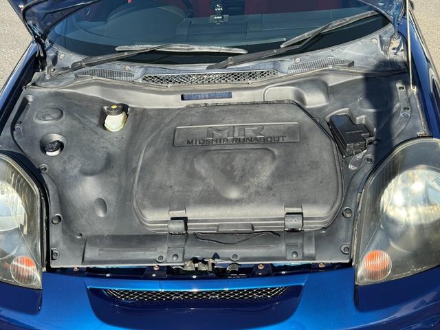 MR-S Sエディション スパルコ15インチAW 純正OPエアロ 純正OPハードトップ 社外マフラー 純正タワーバー 純正ステアリング 純正シート Carrozzeriaオーディオ(16枚目)