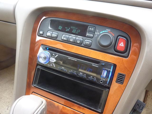 レパードＪ．フェリー タイプＬ　現状販売車　バットフェイス加工ボンネット　車高調　ベージュ革シート　実走行６４，９９６ｋｍ　１９インチアルミ　爆音マフラー　タイミングベルト交換済み　ウッドパネル＆ウッドＭＯＭＯステ（37枚目）