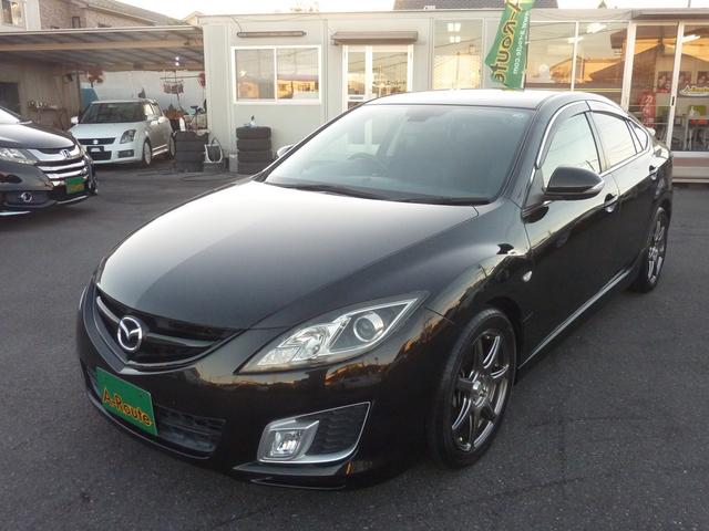 アテンザスポーツ 25S 6速MT ワークエモーション17インチアルミ ローダウン 純正クラリオンHDDナビ BLUETOOTHオーディオ アドバンストキー HID フォグ 実走行77,413km 1年保証付(14枚目)