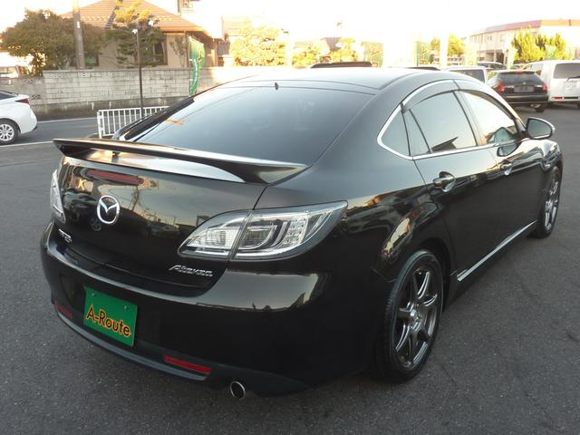 アテンザスポーツ 25S 6速MT ワークエモーション17インチアルミ ローダウン 純正クラリオンHDDナビ BLUETOOTHオーディオ アドバンストキー HID フォグ 実走行77,413km 1年保証付(17枚目)