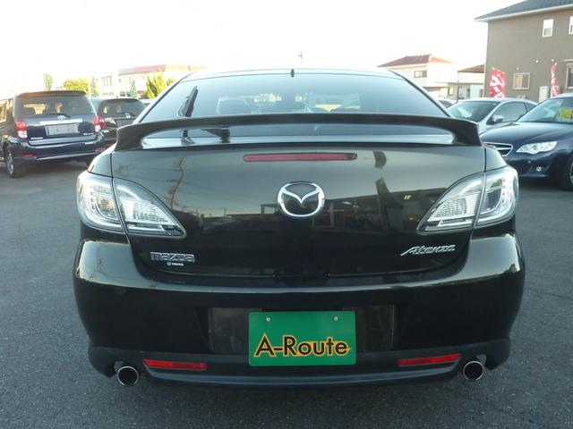 アテンザスポーツ 25S 6速MT ワークエモーション17インチアルミ ローダウン 純正クラリオンHDDナビ BLUETOOTHオーディオ アドバンストキー HID フォグ 実走行77,413km 1年保証付(18枚目)