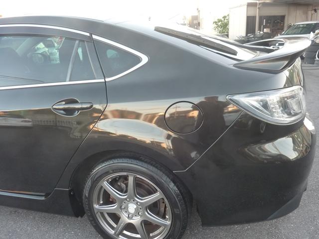 アテンザスポーツ 25S 6速MT ワークエモーション17インチアルミ ローダウン 純正クラリオンHDDナビ BLUETOOTHオーディオ アドバンストキー HID フォグ 実走行77,413km 1年保証付(23枚目)