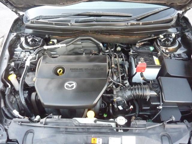 アテンザスポーツ 25S 6速MT ワークエモーション17インチアルミ ローダウン 純正クラリオンHDDナビ BLUETOOTHオーディオ アドバンストキー HID フォグ 実走行77,413km 1年保証付(32枚目)