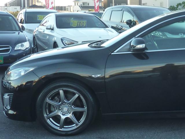 アテンザスポーツ 25S 6速MT ワークエモーション17インチアルミ ローダウン 純正クラリオンHDDナビ BLUETOOTHオーディオ アドバンストキー HID フォグ 実走行77,413km 1年保証付(35枚目)