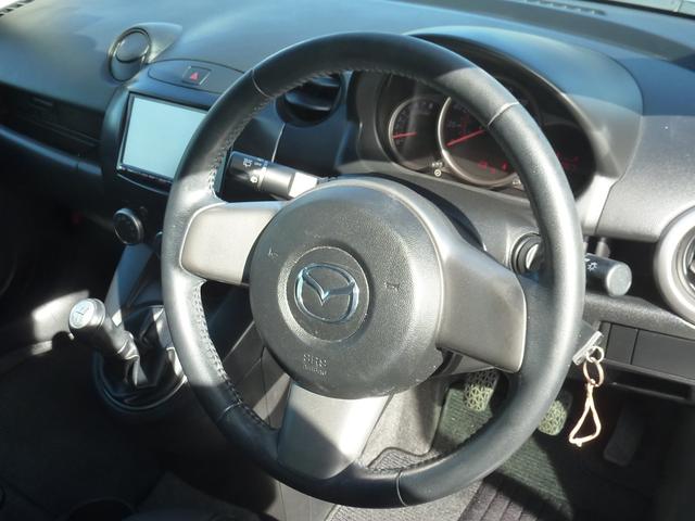 デミオ スポルト 禁煙車 5速MT クラリオンSDナビ フルセグ BLUETOOTH ETC キーレス HID フォグ ノーマル車両 実走行59,067km 1年保証(45枚目)