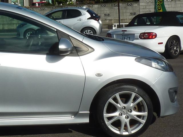 デミオ スポルト 禁煙車 5速MT クラリオンSDナビ フルセグ BLUETOOTH ETC キーレス HID フォグ ノーマル車両 実走行59,067km 1年保証(68枚目)