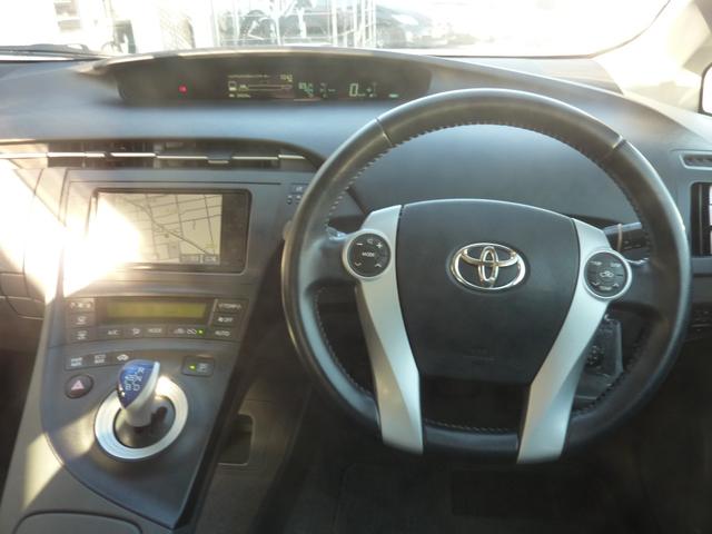 プリウス Gツーリングセレクション 禁煙ワンオーナー HVバッテリー測定検査済み BLUETOOTH バックカメラ フルセグ 純正ナビ スマートキー×2 点検記録簿 革巻ステア クルコン ETC 実走行29,228km(7枚目)