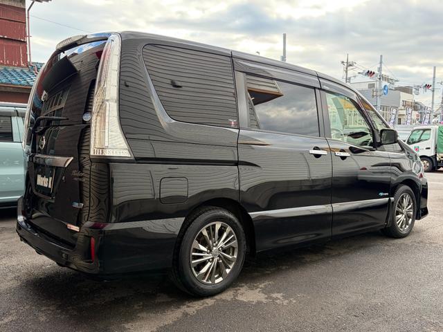 セレナ ライダー ブラックライン S-ハイブリッド 後席モニター 純正ナビ フルセグTV ドラレコF/R Bカメラ ETC クルーズコントロール LEDヘッドライト 車検R9年3月 スマートキー(7枚目)