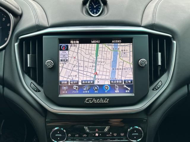 ギブリ S 左H サンルーフ ナビ フルセグTV レザーシート ETC クルーズコントロール HIDヘッドライト 障害物センサー スマートキー スペアキー レーダー探知機 パワーシート(35枚目)