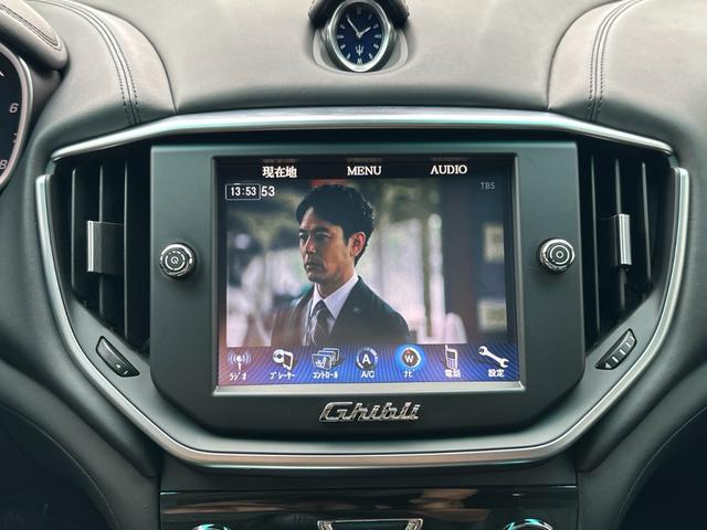 ギブリ S 左H サンルーフ ナビ フルセグTV レザーシート ETC クルーズコントロール HIDヘッドライト 障害物センサー スマートキー スペアキー レーダー探知機 パワーシート(36枚目)