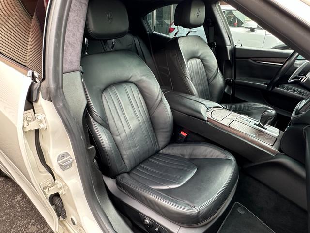 ギブリ S 左H サンルーフ ナビ フルセグTV レザーシート ETC クルーズコントロール HIDヘッドライト 障害物センサー スマートキー スペアキー レーダー探知機 パワーシート(47枚目)