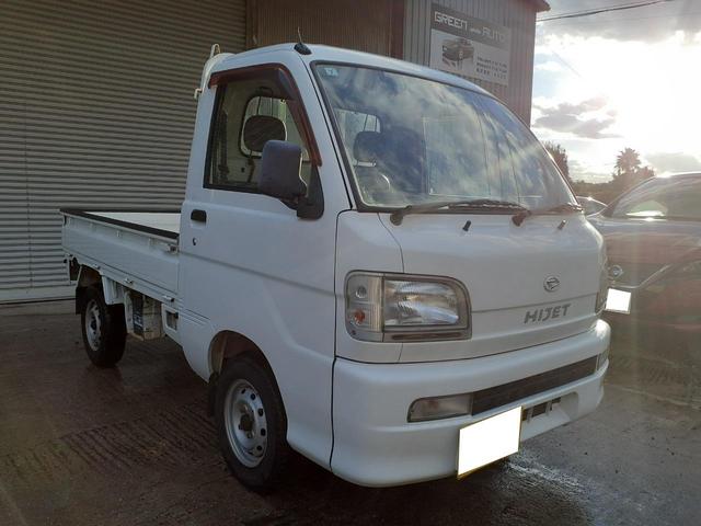 ハイゼットトラック エアコン・パワステ　スペシャル　３方開　パワーステアリング　エアコン　純正ラジオ　ドアバイザー　荷台マット　社外キーレス　スペアキー２本　取説　メンテナンスノート（3枚目）